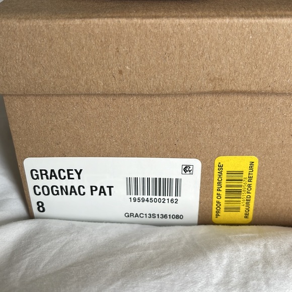 Steve Madden Gracey Cognac Pat Heel size 8 - Picture 6 of 6